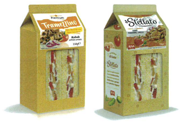 Tramezzini kebab pollo pomodoro e cipolla Premium Tramezzino - Riva Stellato richiamo 17.07.1016