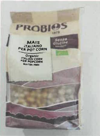 Mais per popcorn Probios richiamo 21.09.2026