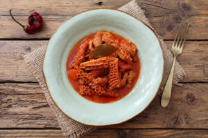 Piatto di trippa al sugo