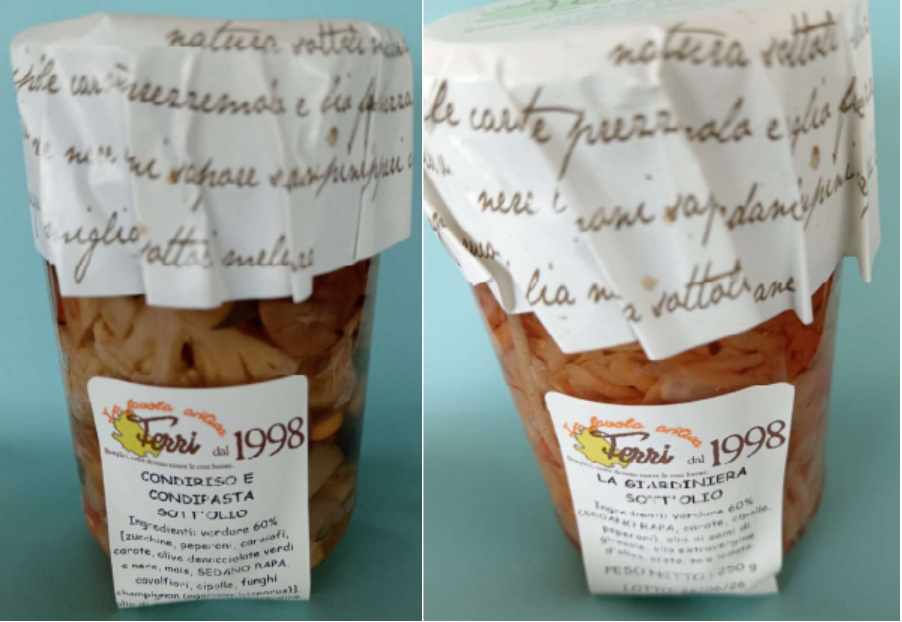 Condiriso e condipasta - giardiniera La Favola Antica - Ferri richiamo 26.10.2026