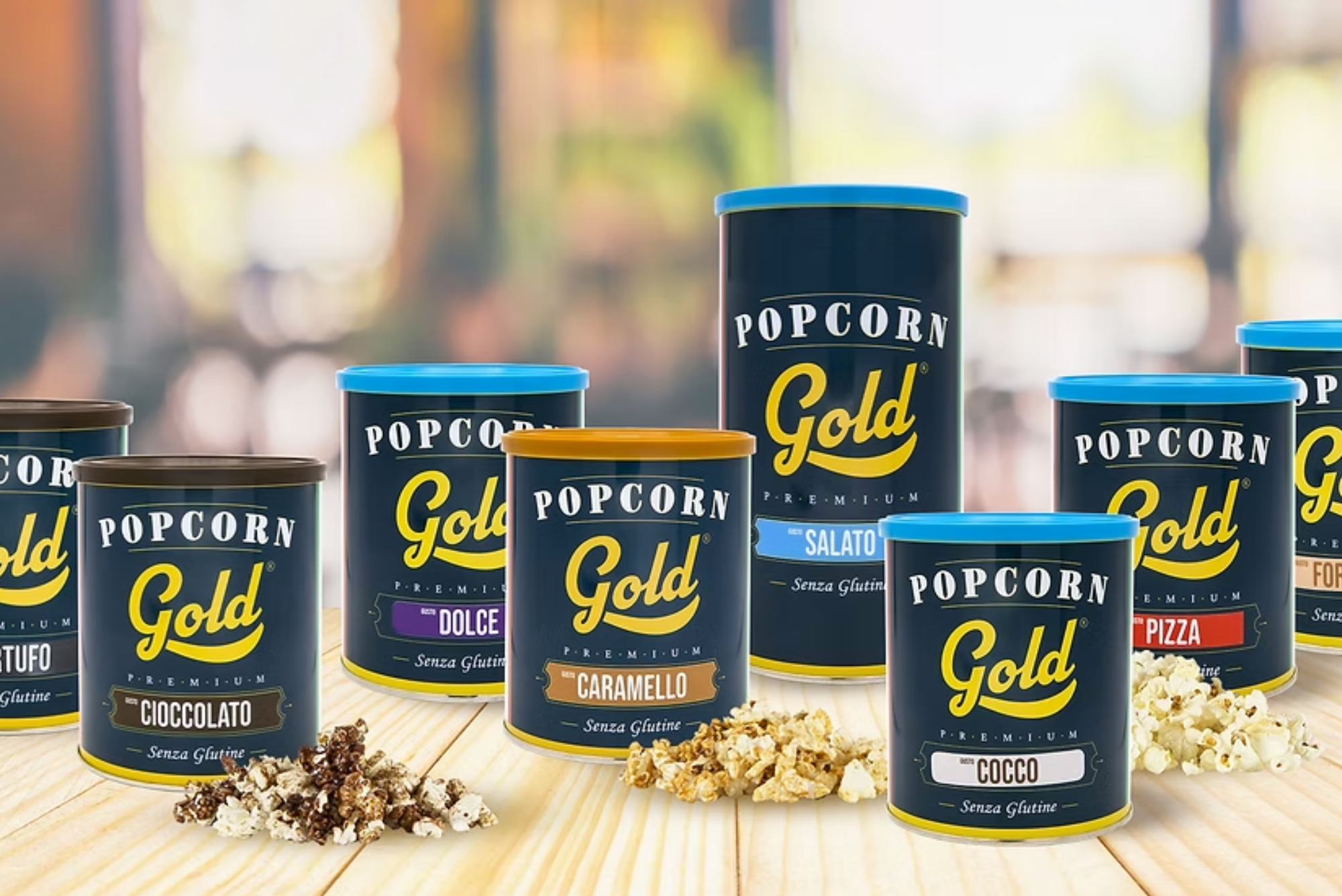 Copertina popcorn in barattolo