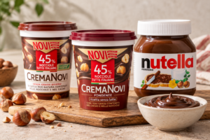 Creme spalmabili Novi Fondente, Novi classica e Nutella