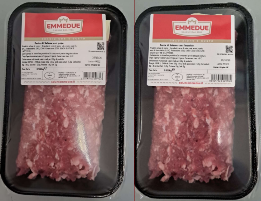 Pasta di salame Salumi Emmedue richiamo 23.10.2026