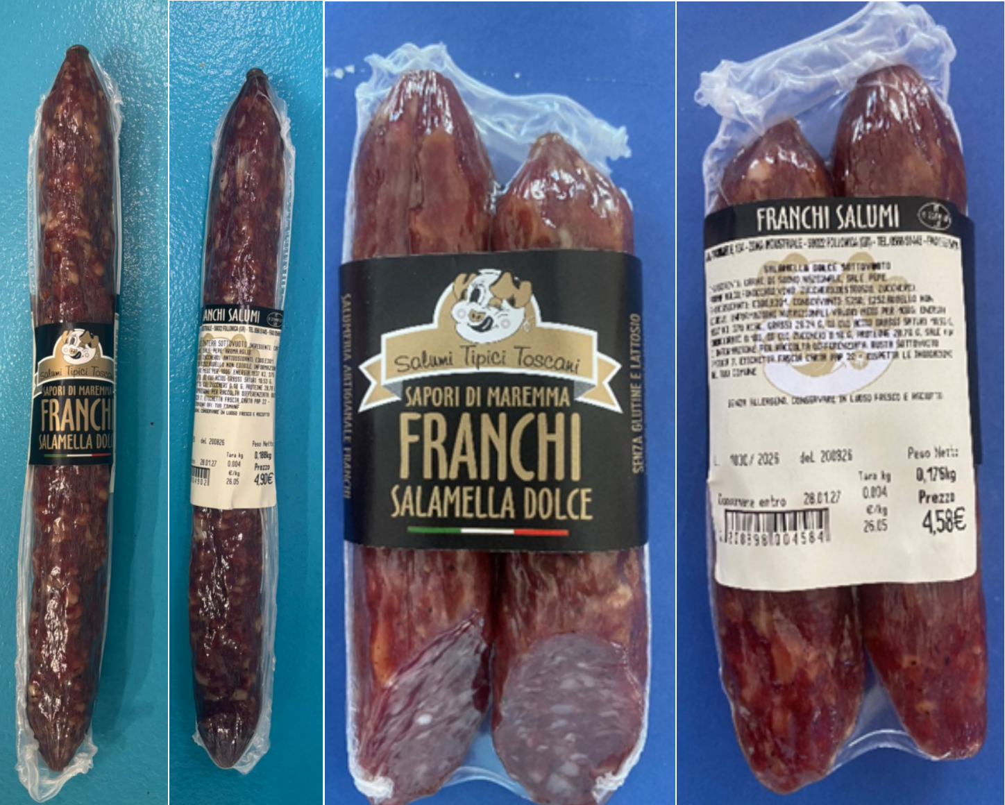 Salamella dolce Franchi Salumi richiamo 02.10.2026