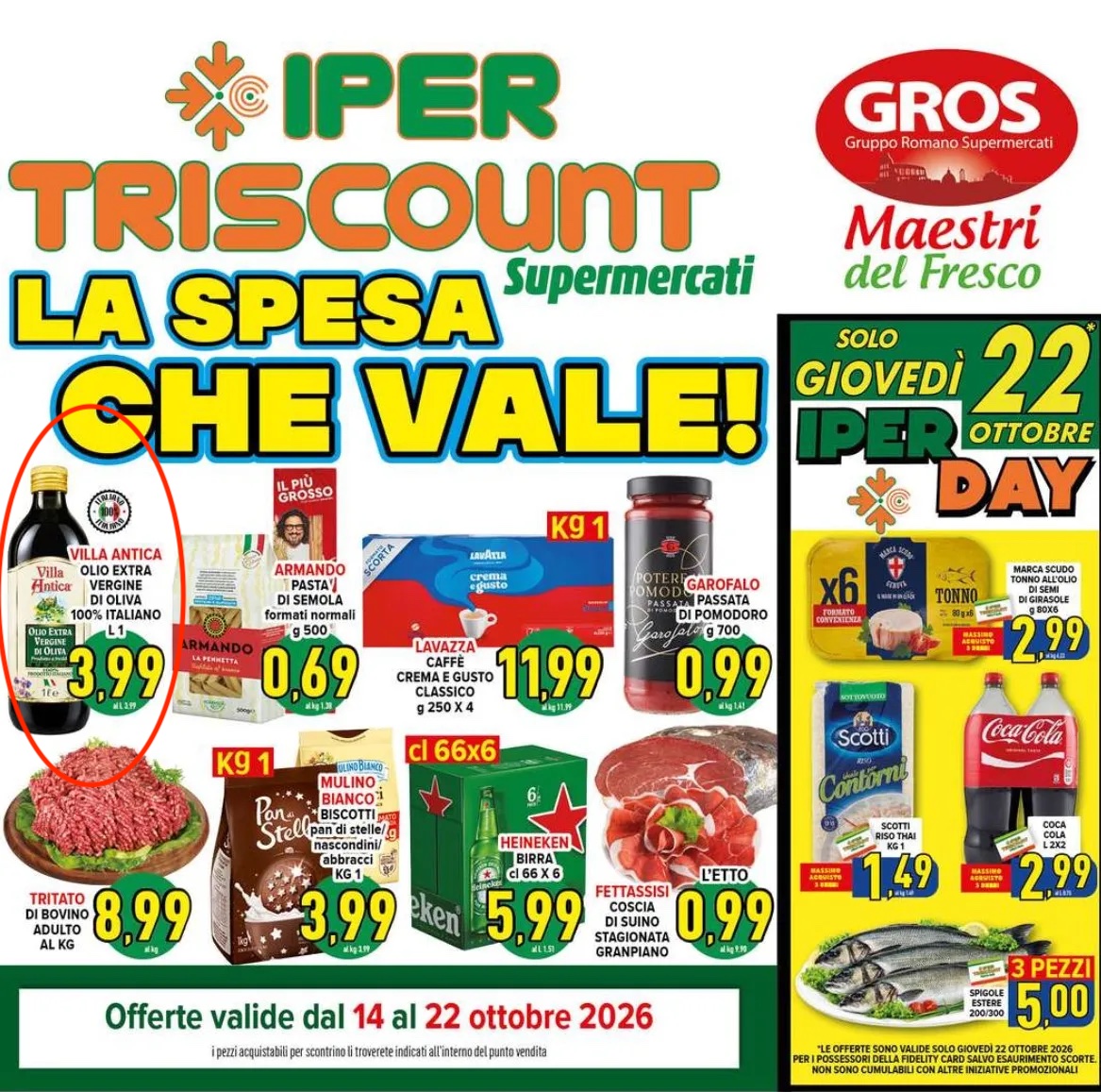 Volantino Iper Triscont 14-22.10.2026