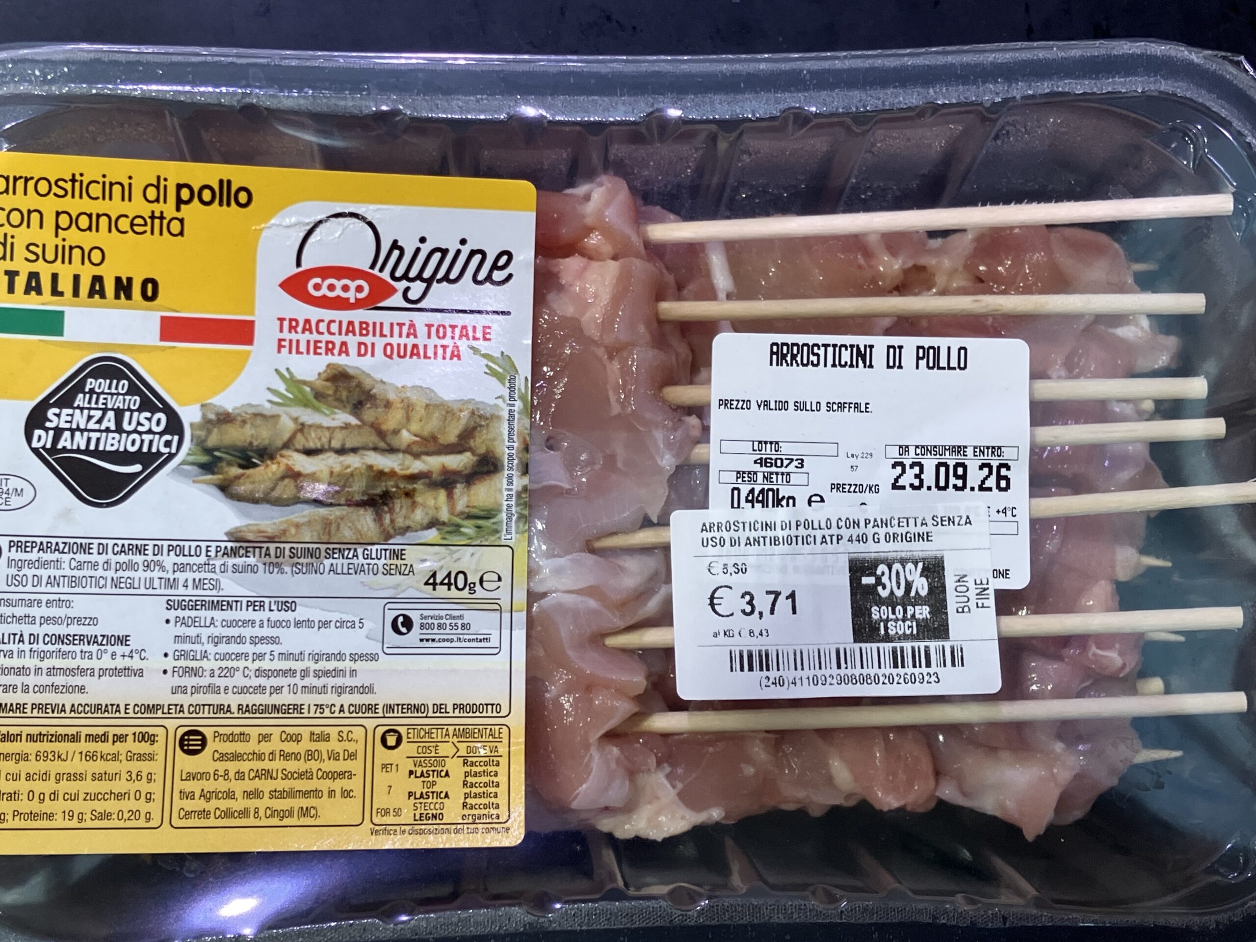 coop lotta spreco alimentare 2026 buon fine arrosticini 23